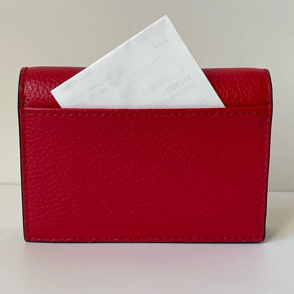 Kate Spade Outlet Red Accordion Card Holder